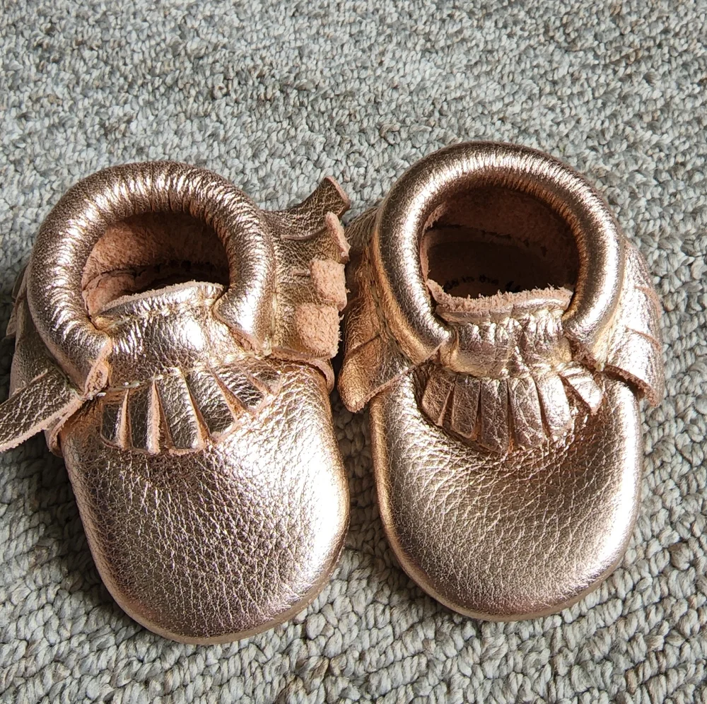 Freshly Picked Rose Gold Moccasins